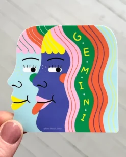 Free Period Press - Gemini Zodiac Vinyl Sticker | Stickers, Stationery & Scrapbooking
