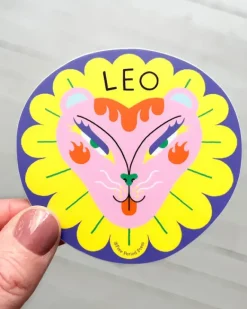 Free Period Press - Leo Zodiac Vinyl Sticker | Stickers, Stationery & Scrapbooking