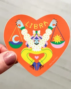 Free Period Press - Libra Zodiac Vinyl Sticker | Stickers, Stationery & Scrapbooking