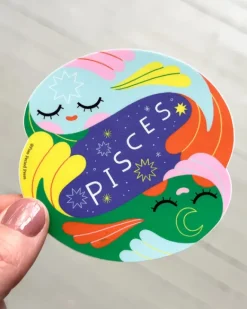 Free Period Press - Pisces Zodiac Vinyl Sticker | Stickers, Stationery & Scrapbooking