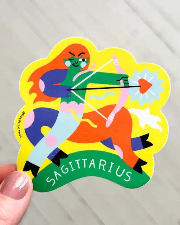Free Period Press - Sagittarius Zodiac Vinyl Sticker | Stickers, Stationery & Scrapbooking