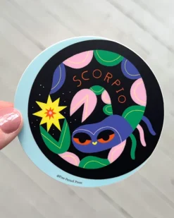 Free Period Press - Scorpio Zodiac Vinyl Sticker | Stickers, Stationery & Scrapbooking