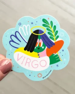 Free Period Press - Virgo Zodiac Vinyl Sticker | Stickers, Stationery & Scrapbooking