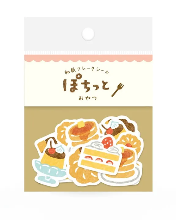 Furukawashiko - Washi Flake Stickers - Pochitto Snack | Stickers, Stationery & Scrapbooking