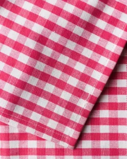 Pinky's Gingham Check Table Cloth 150 x150cm - Pink | Fun Things For The Kitchen