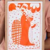 Graphic Nugget - Orange Squirrel Riso Print - A4 (framed) | Art & Prints | Home Decor