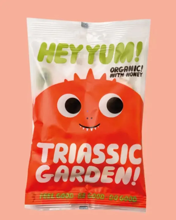 HEY YUM! Triassic Garden - Organic Fruit Marshmallows -100g | Food