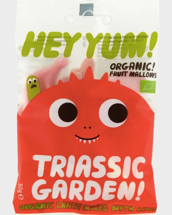 HEY YUM! Triassic Garden - Organic Fruit Marshmallows - 50g | Food