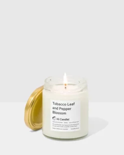 Hi Candle! - Tobacco Leaf and Pepper Blossom | Candles & Holders