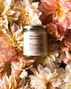 Hi Candle! Hi Candle and Pinky's - Wild Jasmine and Forest Fern | Scented Candles & Room Sprays | Scent & Care