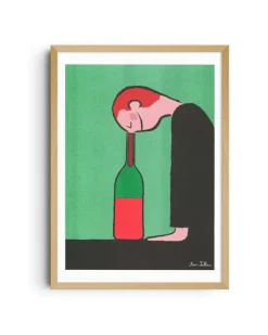 KIBLIND Atelier - Jean Jullien - Bottle A3 Poster | Art & Prints | Home Decor