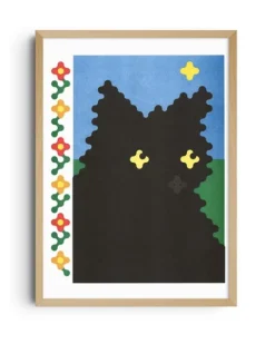 KIBLIND Atelier - Joe O'donnell - Black Cat | Art & Prints | Home Decor