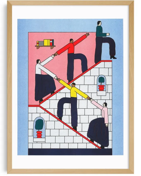 KIBLIND Atelier - Zack Rosebrugh - Progress was better before - A3 Poster | Art & Prints | Home Decor