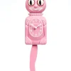 Kit Cat Klock Kit-Cat - Satin Pink Miss Kitty Cat Klock | Home Decor
