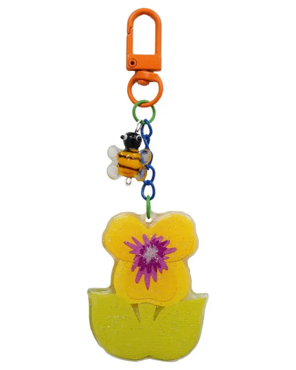 Kitiya Palaskas - Pansy Bag Charm | Keyrings & Bag Charms