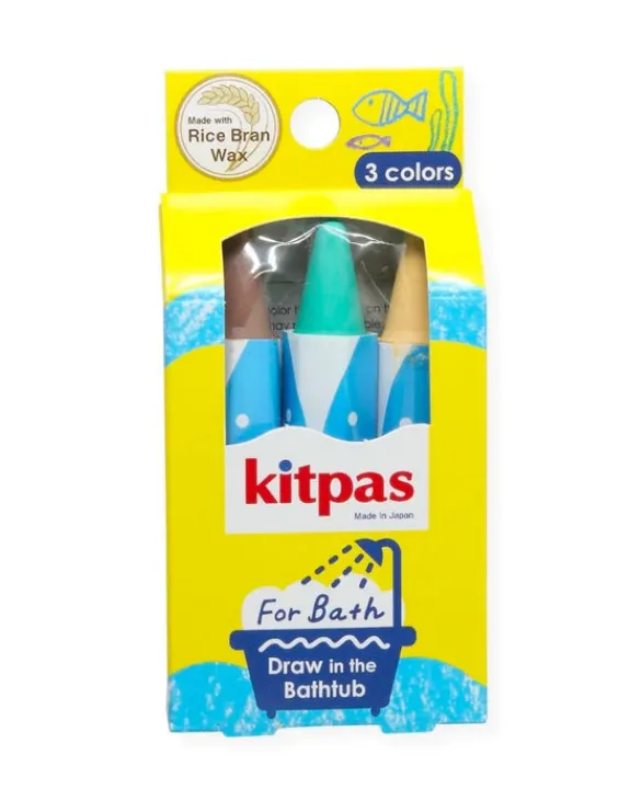 Kitpas - Bath Crayons Rice Wax 3 Colours - Turtle | Kids Kids Craft & Activities | Bathroom