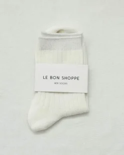 Le Bon Shoppe - Her Socks - Classic White | Socks | Accessories & Clothing
