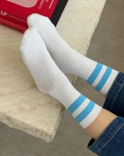 Le Bon Shoppe - Her Socks - Blue Stripe | Socks | Accessories & Clothing