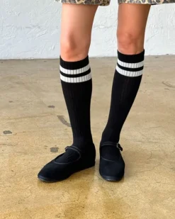 Le Bon Shoppe - Knee High Boyfriend Socks - Black | Socks | Accessories & Clothing