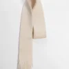 Lemme - Fringed Scarf - Bianco Naturale | Scarves | Accessories & Clothing