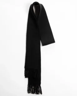 Lemme - Fringed Scarf - Nero | Scarves | Accessories & Clothing