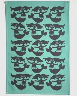 Magpie X Hornsea Tea towel - Mermaids | Fun Things For The Kitchen | Tea Towels & Oven Mitts