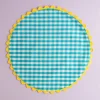 Mardi Powell - Placemat - Aqua and Yellow Ricrac | Tableware | Home Decor