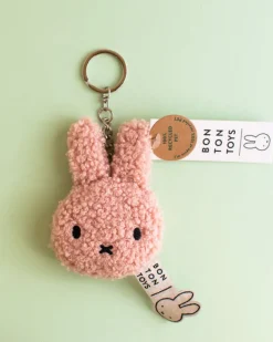 Bon Ton Toys Miffy - Flat Keychain Tiny Teddy - Pink | Keyrings & Bag Charms