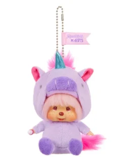 Sekiguchi Monchhichi x 475 Harajuku Shinako Limited Unicorn Mascot Keychain | Keyrings & Bag Charms