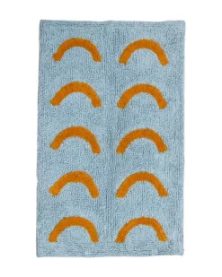 Mosey Me - Blue Curve Bath Mat | Bathroom