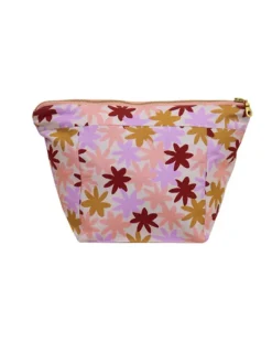 Mosey Me - Peach Floral Cosmetic Case | Travel | Bags