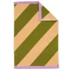 Mosey Me - Pistachio Stripe Hand Towel | Bathroom