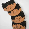 Natali Koromoto - "Cat Person" Set of Four Cork Coasters | Fun Things For The Kitchen