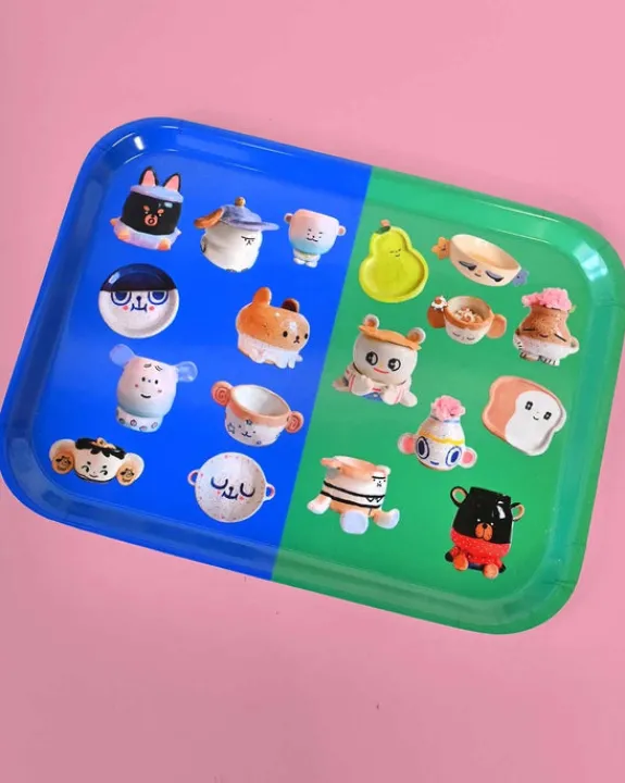 Natali Koromoto - Ceramic Party Catch-all Tray | Home Decor