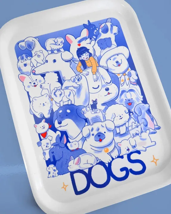 Natali Koromoto - "Dogs" Catch-All Tray | Plates & Bowls
