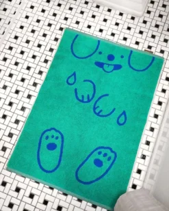 Natali Koromoto - Wet Dog - Bath Mat | Bathroom