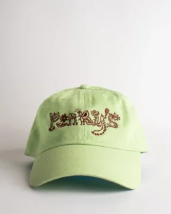 Pinky's Cap - Brown on Lime Green | Hats, Caps & Beanies