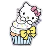 Pipsticks PipStickers - Hello Kitty Cupcake Delight Vinyl Sticker | Stickers, Stationery & Scrapbooking
