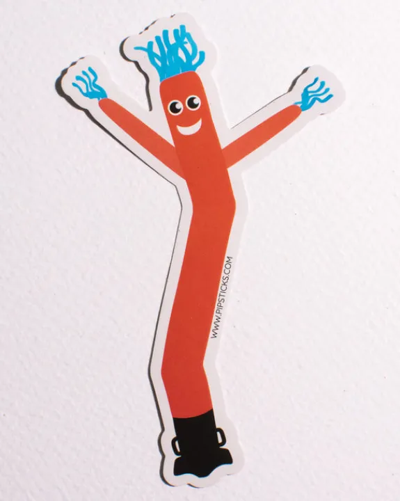 Pipsticks PipStickers - Red Air Dancer Vinyl Sticker | Stickers, Stationery & Scrapbooking