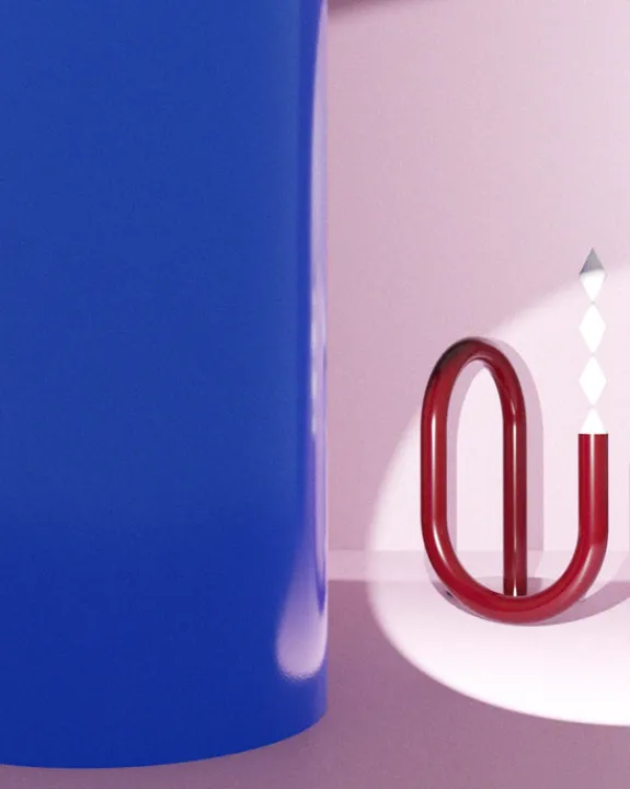 Pitch Drop - Candle Holder - Maroon | Candles & Holders