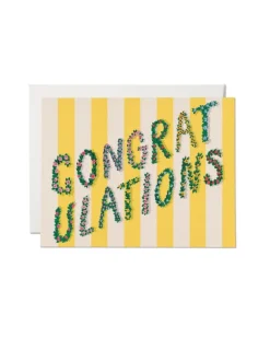 red cap cards - Yellow Stripes Congratulations Greeting Card | Congratulations Cards | Cards