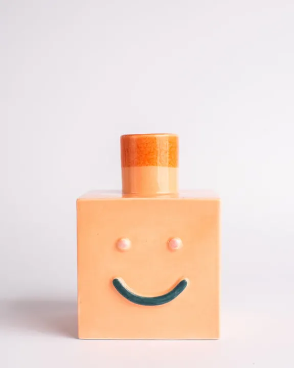 Shuh - Tomo Vase Orange | Ceramics & Glass