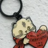 Stay Home Club - Destroy Cat Keychain | Stickers, Stationery & Scrapbooking