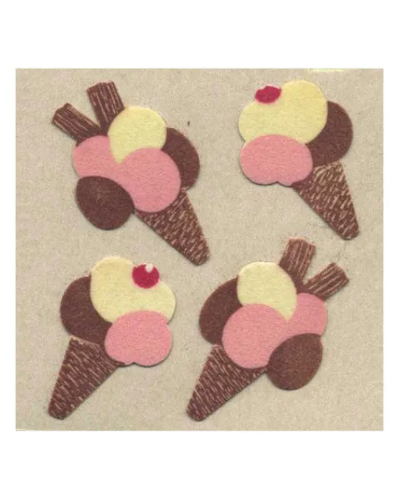 Sticker Magic Stickermagic - Furry Tear-off Stickers Square - Ice Creams | Kids Kids Craft & Activities | Stickers, Stationery & Scrapbooking