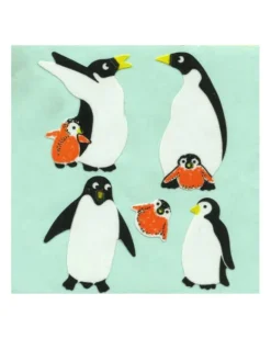 Sticker Magic Stickermagic - Tear-off Stickers Square - Penguin Family | Stickers, Stationery & Scrapbooking
