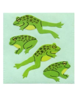 Sticker Magic Stickermagic - Tear-off Stickers Square - Jumping Frogs | Stickers, Stationery & Scrapbooking