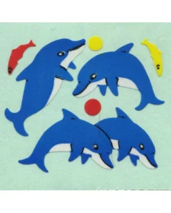 Sticker Magic Stickermagic - Tear-off Stickers - Dolphin & Fish | Stickers, Stationery & Scrapbooking