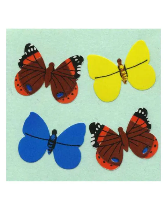 Sticker Magic Stickermagic - Tear-off stickers - Multi Coloured Butterflies | Stickers, Stationery & Scrapbooking
