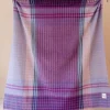 TBco - Recycled Wool Blanket in Lavender Micro Gingham | Blankets, Throws & Cushions