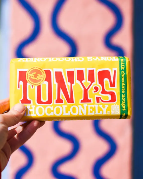 Tony's Chocolonely - Milk Honey Almond Nougat Chocolate 180g | Food